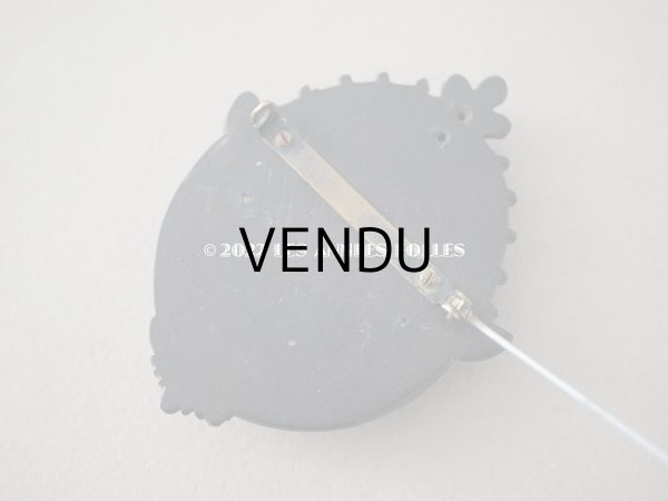 画像7: アンティーク  ヴィクトリアン 鈴蘭のロケットブローチ モーニングジュエリー  (7)