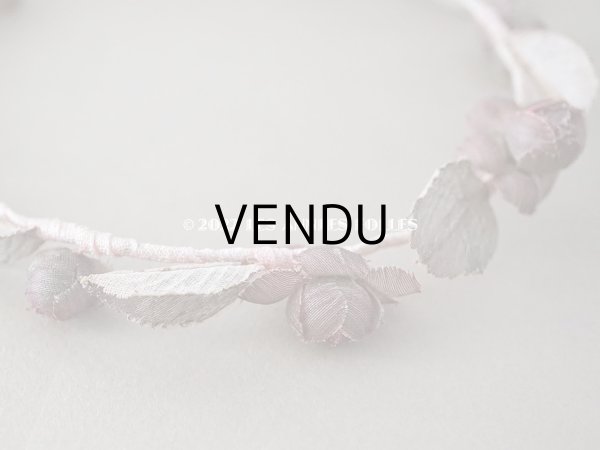 画像5: アンティーク ピンクの花冠 ティアラ　ヴェールガール (5)