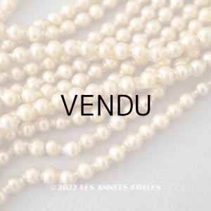 画像: アンティーク 極小 スフレビーズ 丸 ゴールド 磨りガラス風 3mm 約500~600ピース　吹きガラス製ビーズ　　