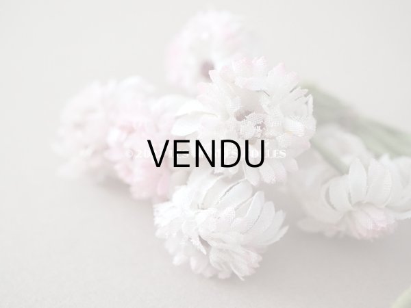 画像4: アンティーク 白詰草の布花　 (4)