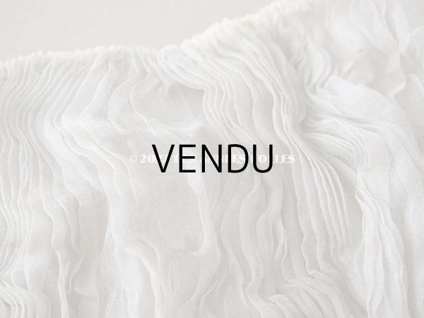 画像8: 1900年頃　アンティーク ウェディングドレスの装飾　シルクシフォンのプリーツ (8)