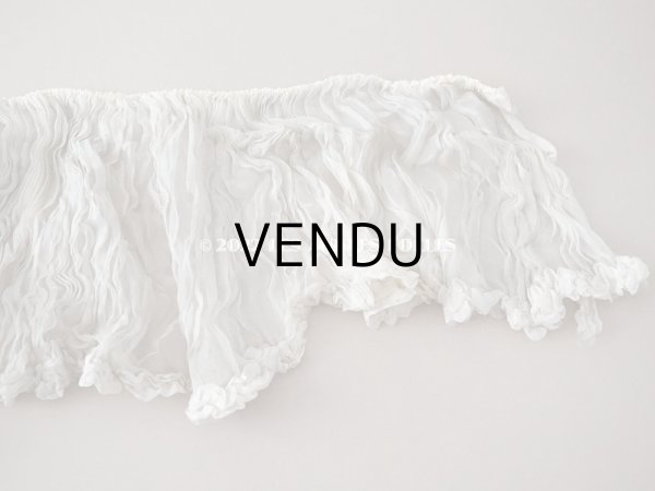 画像6: 1900年頃　アンティーク ウェディングドレスの装飾　シルクシフォンのプリーツ (6)