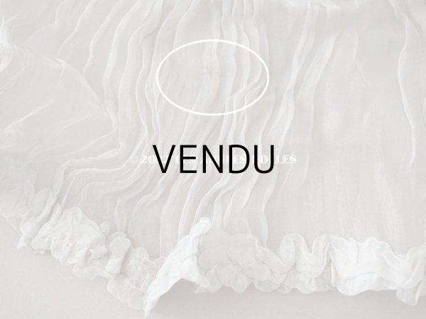 画像10: 1900年頃　アンティーク ウェディングドレスの装飾　シルクシフォンのプリーツ (10)