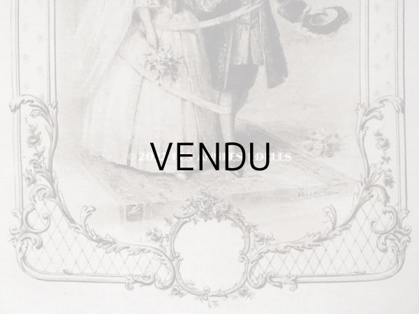 画像5: アンティーク シルクサテン　結婚式のドラジェのボックス AU FIDELE BERGER DE VICHY (5)