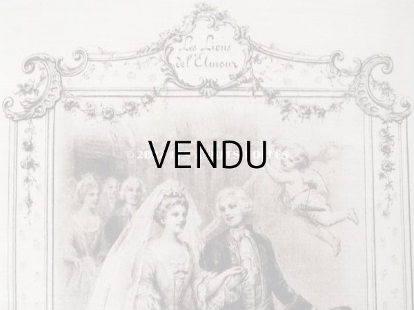 画像4: アンティーク シルクサテン　結婚式のドラジェのボックス AU FIDELE BERGER DE VICHY (4)