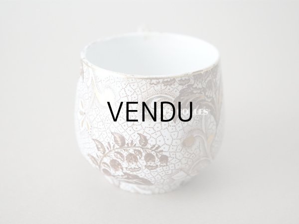 画像9: 1884~1920年 アンティーク クレイユモントロー 鈴蘭柄 カップ＆ソーサー- CREIL ET MONTEREAU - (9)