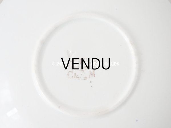 画像5: 1884~1920年 アンティーク クレイユモントロー 鈴蘭柄 カップ＆ソーサー- CREIL ET MONTEREAU - (5)