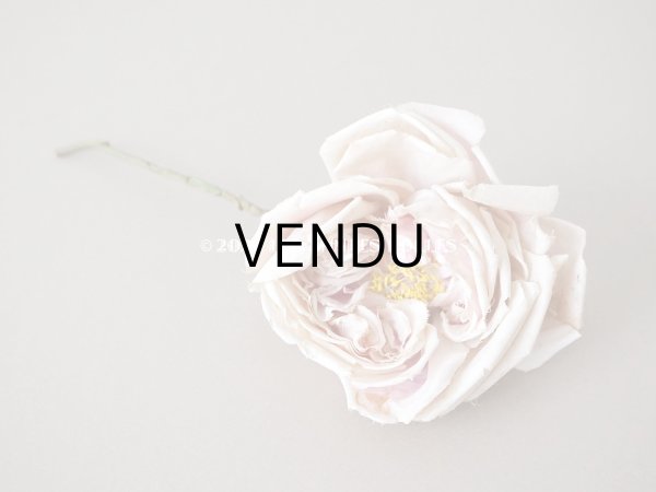 画像3: 1900年代 アンティーク　薔薇の大きな布花 淡いピンク　クウォーター・ロゼット咲き (3)