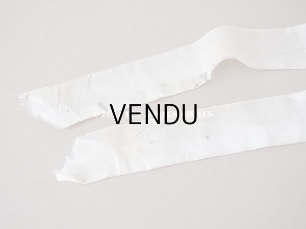 画像14: アンティーク ベビー用　ボネ　手編みのレース＆ベビーピンクのシルクリボン (14)