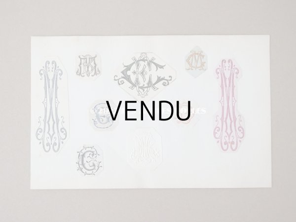 画像19: 19世紀 アンティーク モノグラムのアルバム (19)