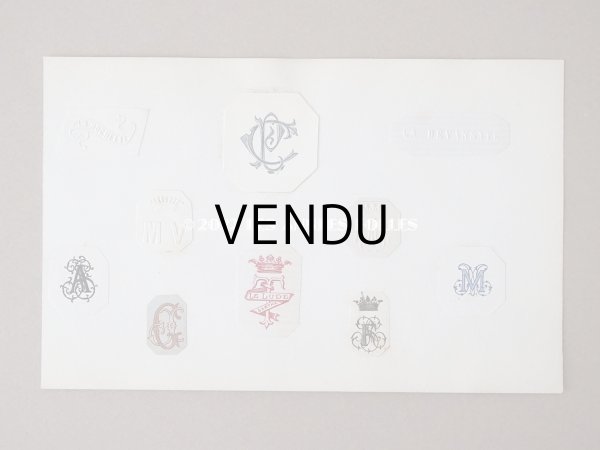 画像17: 19世紀 アンティーク モノグラムのアルバム (17)