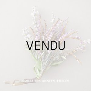 画像: アンティーク ラヴェンダーの布花
