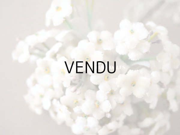 画像4: アンティーク 勿忘草のベルベットの布花  (4)