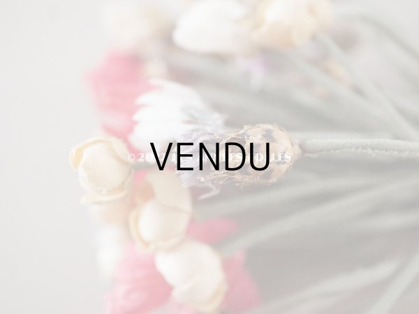 画像5: アンティーク フランス国花の布花 矢車菊＆ヒナゲシ＆マーガレット (5)