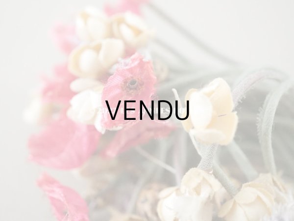 画像6: アンティーク フランス国花の布花 矢車菊＆ヒナゲシ＆マーガレット (6)