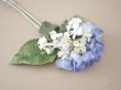画像2: アンティーク 紫陽花の布花　淡い青紫 (2)