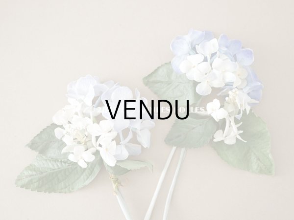 画像9: アンティーク 紫陽花の布花　淡い青紫 (9)