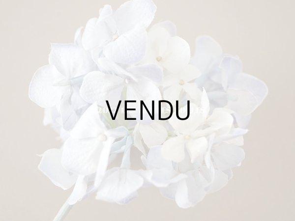 画像5: アンティーク 紫陽花の布花　ごく淡い青紫 (5)