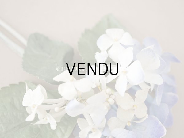 画像3: アンティーク 紫陽花の布花　淡い青紫 (3)