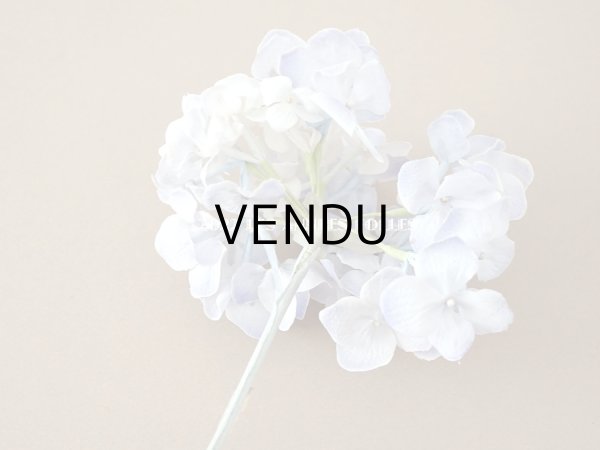 画像7: アンティーク 紫陽花の布花　ごく淡い青紫 (7)