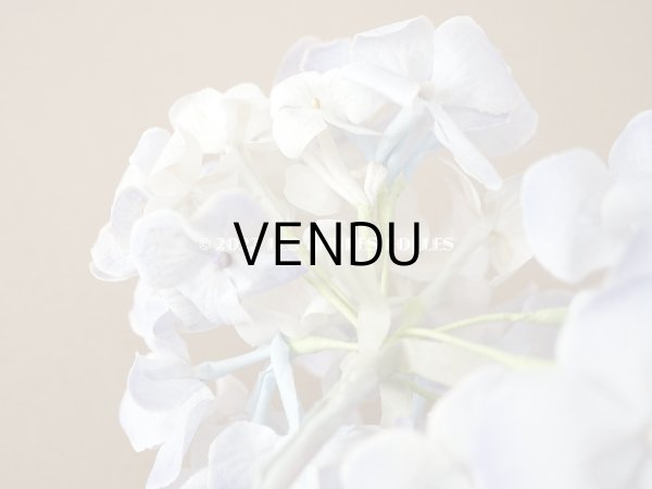 画像8: アンティーク 紫陽花の布花　ごく淡い青紫 (8)