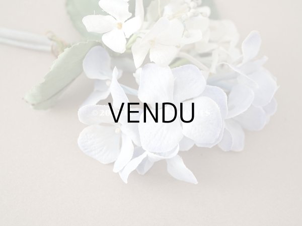 画像3: アンティーク 紫陽花の布花　ごく淡い青紫 (3)