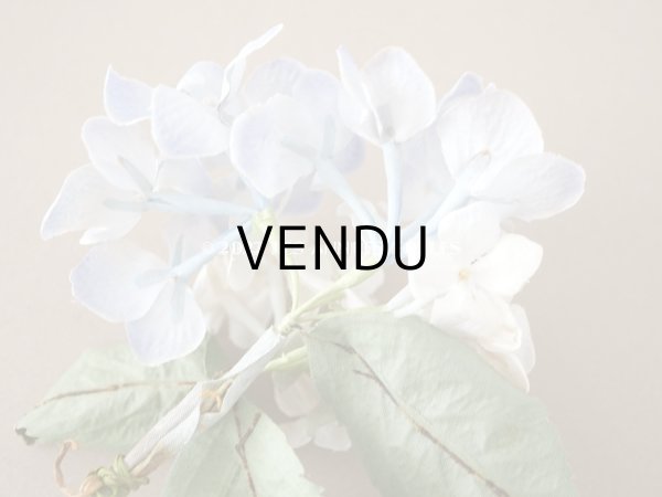 画像6: アンティーク 紫陽花の布花　ごく淡い青紫 (6)