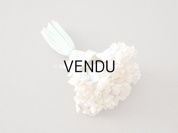 画像6: アンティーク アイボリー色の布花　ラベル付き - AUX GALERIES LAFAYETTE - (6)