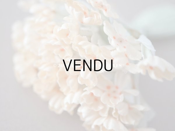 画像3: アンティーク アイボリー色の布花　ラベル付き - AUX GALERIES LAFAYETTE - (3)