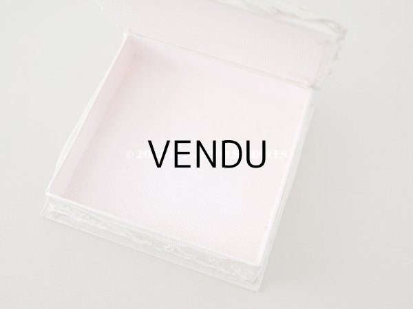 画像9: 1900年代 アンティーク レース付き パウダーピンクのお菓子箱 (9)