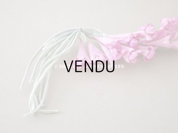 画像6: アンティーク ピンクの布花のガーランド　ティアラ 花冠　70cm (6)