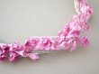 画像7: アンティーク ピンクの布花のガーランド　ティアラ 花冠　70cm (7)