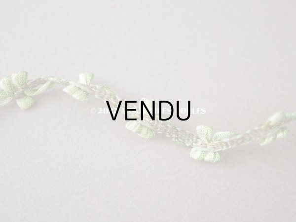 画像3: 1920年頃 アンティーク  ロココトリム グリーンのグラデーション ロココリボン  (3)