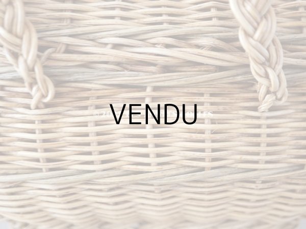 画像9: アンティーク ドール用 パニエ オリーブグリーンのライン入り (9)