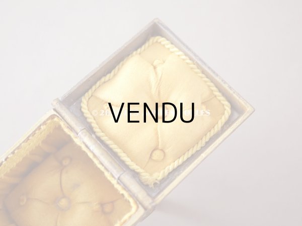 画像11: 1920年代 アンティーク 栗鼠のジュエリーボックス 　マスタードカラーのシルク製クッション　 (11)