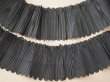画像9: 19世紀末 アンティーク  ドレスの裾 黒いシルクのプリーツ 3m 約10cm幅 (9)