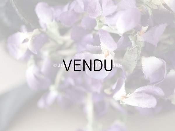 画像9: 19世紀 アンティーク  ベルギーの画家　Félicien Rops　婦人の遺品 菫の布花付き帽子 (9)