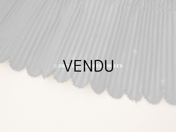 画像8: 19世紀末 アンティーク  ドレスの裾 黒いシルクのプリーツ 3m 約10cm幅 (8)