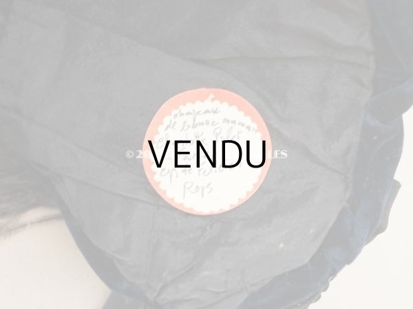 画像14: 19世紀 アンティーク  ベルギーの画家　Félicien Rops　婦人の遺品 菫の布花付き帽子 (14)