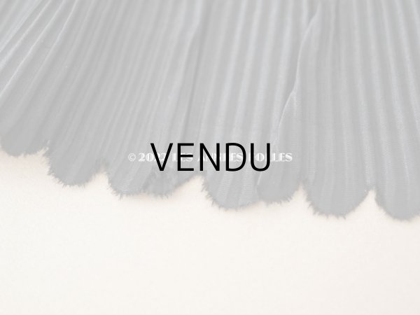 画像5: 19世紀末 アンティーク  ドレスの裾 黒いシルクのプリーツ 3m 約10cm幅 (5)