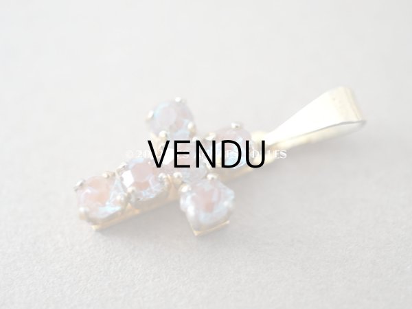 画像3: 【セール対象外】アンティーク  サフィレット サフィリーン 小さなクロスのペンダントトップ 十字架 (3)