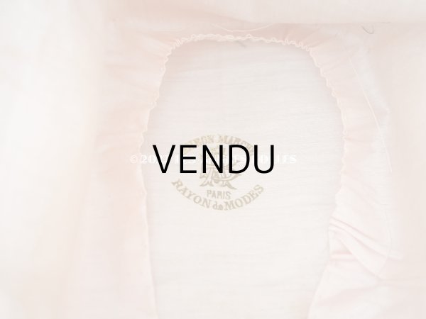 画像15: 19世紀 アンティーク  大きなピンクのリボンが結ばれた 貴婦人の帽子　ボンマルシェ百貨店　-AU BON MARCHE - (15)