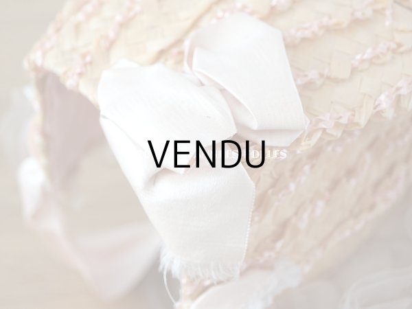 画像13: 19世紀 アンティーク  大きなピンクのリボンが結ばれた 貴婦人の帽子　ボンマルシェ百貨店　-AU BON MARCHE - (13)