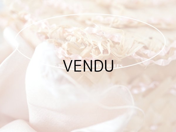 画像17: 19世紀 アンティーク  大きなピンクのリボンが結ばれた 貴婦人の帽子　ボンマルシェ百貨店　-AU BON MARCHE - (17)