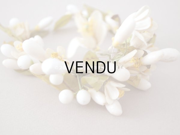 画像7: 1900年代 アンティーク ドール用 ワックスフラワーの小さなヘッドリース & ブーケ (7)