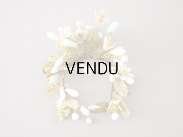 画像3: 1900年代 アンティーク ドール用 ワックスフラワーの小さなヘッドリース & ブーケ (3)