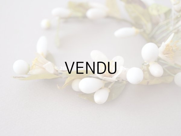 画像8: 1900年代 アンティーク ドール用 ワックスフラワーの小さなヘッドリース & ブーケ (8)