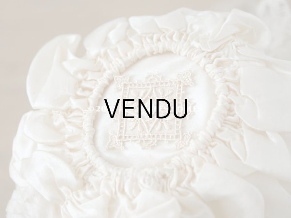 画像8: 19世紀末 アンティーク 小さな女の子の帽子 シルクシフォン&レース  (8)