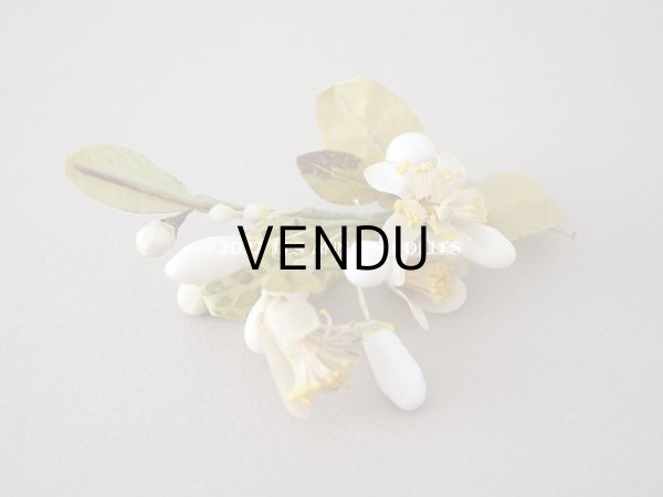 画像10: 1900年代 アンティーク ドール用 ワックスフラワーの小さなヘッドリース & ブーケ (10)