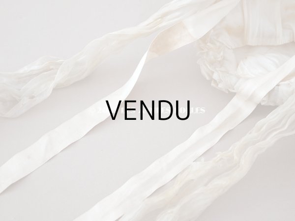 画像16: 19世紀末 アンティーク 小さな女の子の帽子 シルクシフォン&レース  (16)